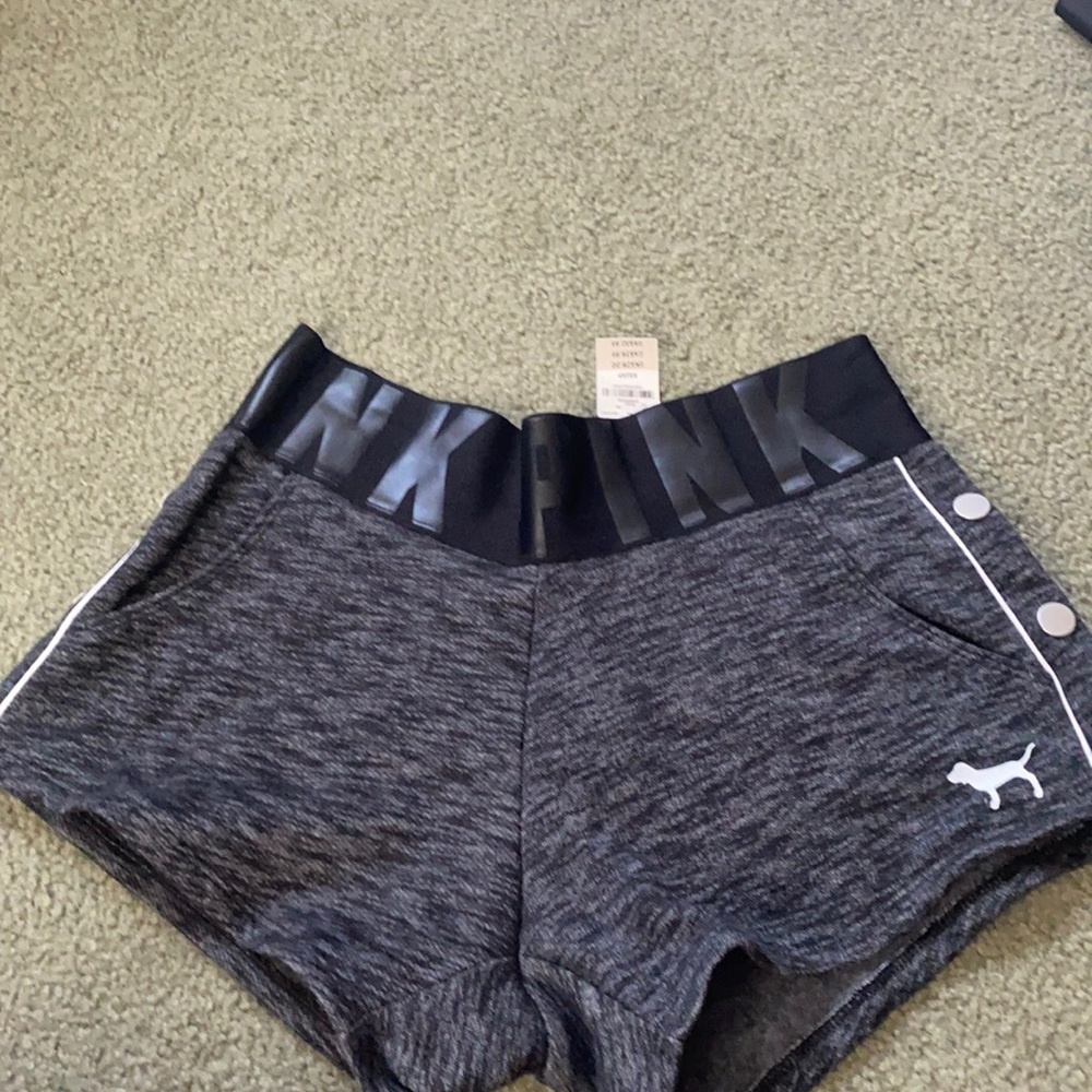 pink varsity short